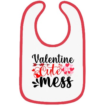 Discover Valentine Cute Mess Bibs