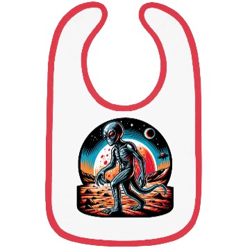 Discover Alien on Mars Bibs