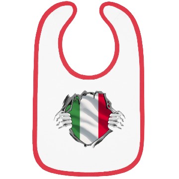 Discover Italian Pride Unveiled: Bold Flag Design Bibs