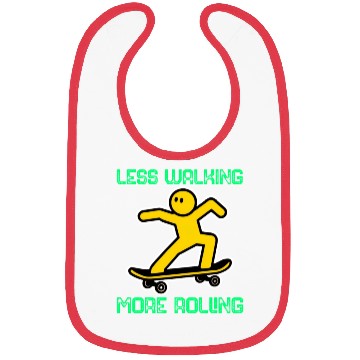 Discover Less Walking, More Rolling Bibs
