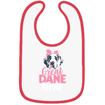 Discover Great Dane Mom Dog Lover Dog Mom Bibs