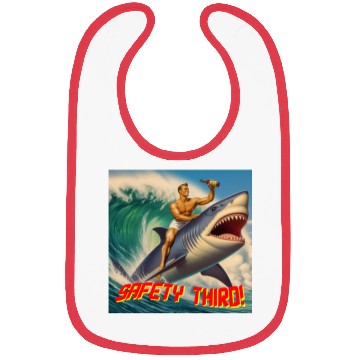 Discover Retro Safety Third Shark Rodeo Bibs