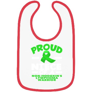Discover Non-Hodgkin Lymphoma Awareness Proud Niece Bibs