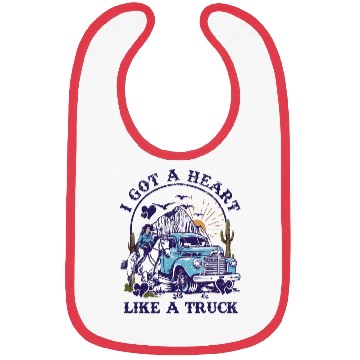 Discover I Got A Heart Like A Truck Bibs