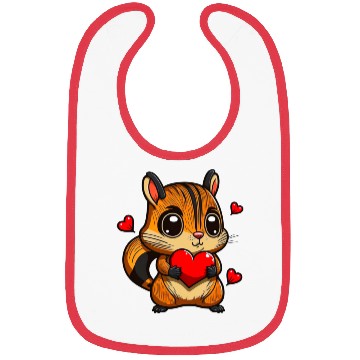 Discover Valentine Chipmunk Bibs