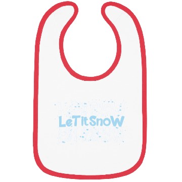 Discover Let It Snow Winter Season Graphic Design Bibs