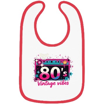 Discover Rock The 80's 80s Party Retro Look 80s Bibs