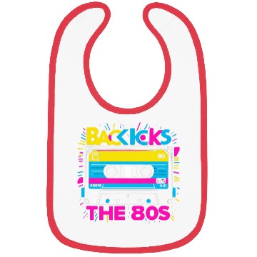 Discover Back to the 80s Retro Cassette Tape Design - Vinta Bibs