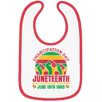 Discover Emancipation Day Juneteenth Black American Freedom Bibs