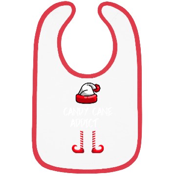 Discover Candy Cane Addict Funny Christmas Bibs