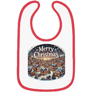 Discover Cozy Winter Village - Christmas Lights and Cheer Bibs