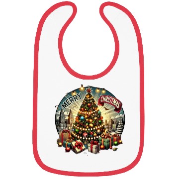 Discover Classic Christmas Tree Design - Christmas Gifts Bibs