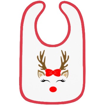 Discover Reindeer girl, Christmas Bibs