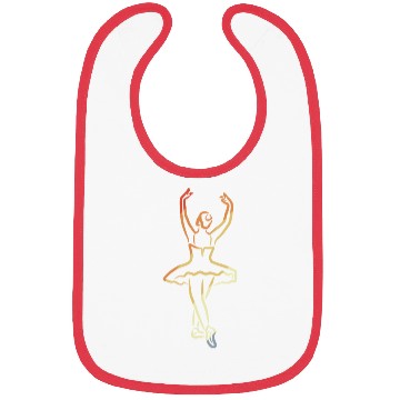 Discover Ballet Girl Sketch Vintage Look Bibs