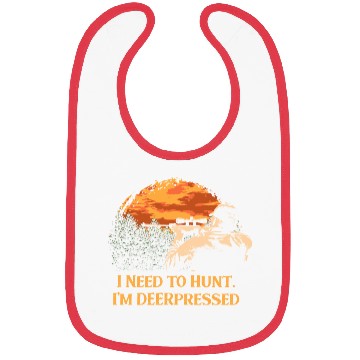 Discover Im DEERpressed Deer Hunting Elk Hunter Funny Dad J Bibs