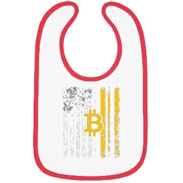 Discover American Bitcoin Blockchain Cryptocurrency BTC Bibs