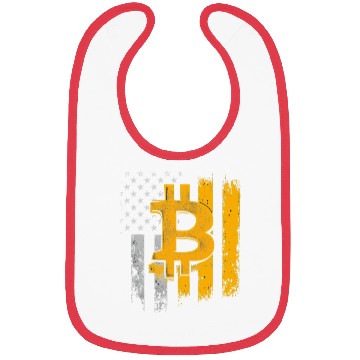 Discover American Bitcoin Blockchain Cryptocurrency BTC Bibs