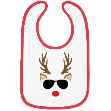 Discover Reindeer and Sunglasses, Christmas Bibs
