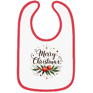 Discover Merry Christmas Toddler Bibs