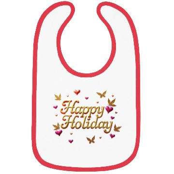 Discover Happy Holidays - Butterflies Wishing Bibs