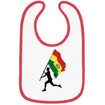 Discover Flag Bolivia man running Bibs