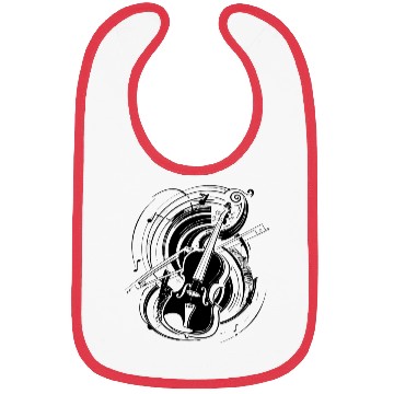 Discover Violin Graphic Bibs