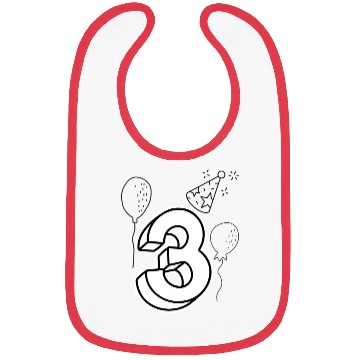 Discover Coloring Bibs: Number 3 – Creative Birthday Fun