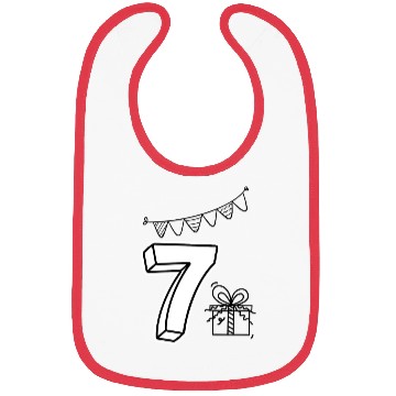 Discover Coloring Bibs: Number 7 – Creative Birthday Fun