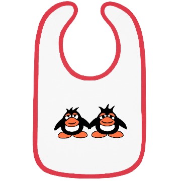 Discover Penguins Team 2 Friends Tired Couple Hands Holding Bibs