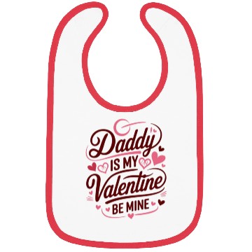 Discover Deddy is My Valentine Bibs