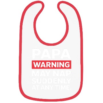 Discover Papa Warning May Nap Funny Dad Present Casual Wear Bibs