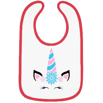 Discover Snowflake Unicorn, Christmas Bibs