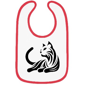 Discover Cute Cat Decorative Structure T Tattoo Bibs