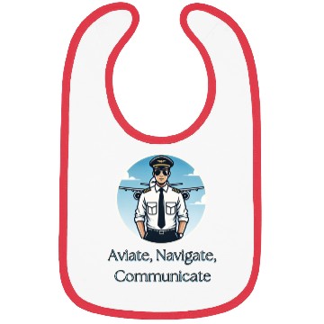 Discover Aviate, Navigate, Communicate - Bibs for Pilots