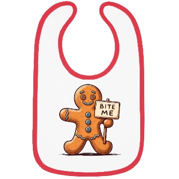 Discover Sassy Gingerbread Man Bibs