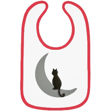 Discover Moon and Cat Night Bibs
