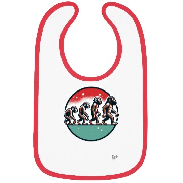 Discover Monkey Evolution Bibs