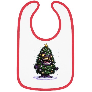 Discover Christmas Tree Monster Bibs
