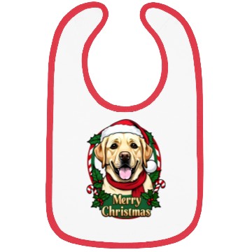 Discover Festive Labrador Christmas Design Bibs