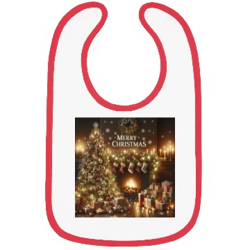 Discover Happy Marry Christmas Design Bibs