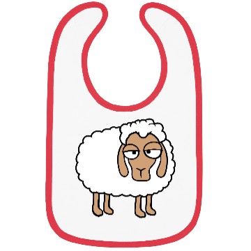 Discover Sheep Tired Bored Look Little Sweet Lamb Bad Mood Bibs
