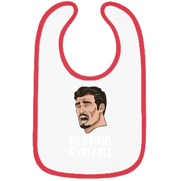 Discover Resting Gym Face Bibs