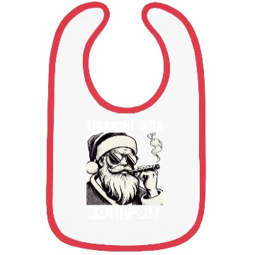 Discover straight outta northpole christmas santa claus Bibs