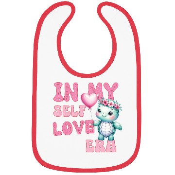 Discover Cute Valentine's day Turtle - In my self love Bibs