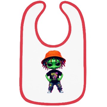 Discover Alien green Bibs