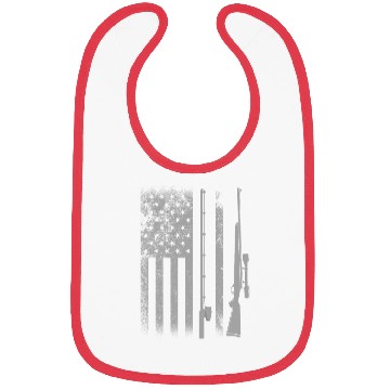 Discover FISHING AND HUNTING USA FLAG Bibs