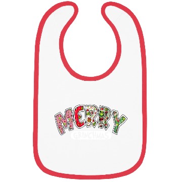 Discover Merry Grin Happy Christmas Bibs