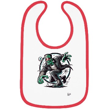 Discover The Green One-Eyed Cyclops Monster Bibs