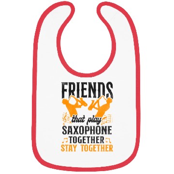 Discover Saxophone Friends Besties Buddies Bibs