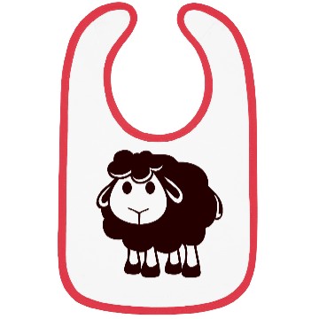 Discover Black Sheep Small Cute Cute Lamb Cool Comic Sweet Bibs